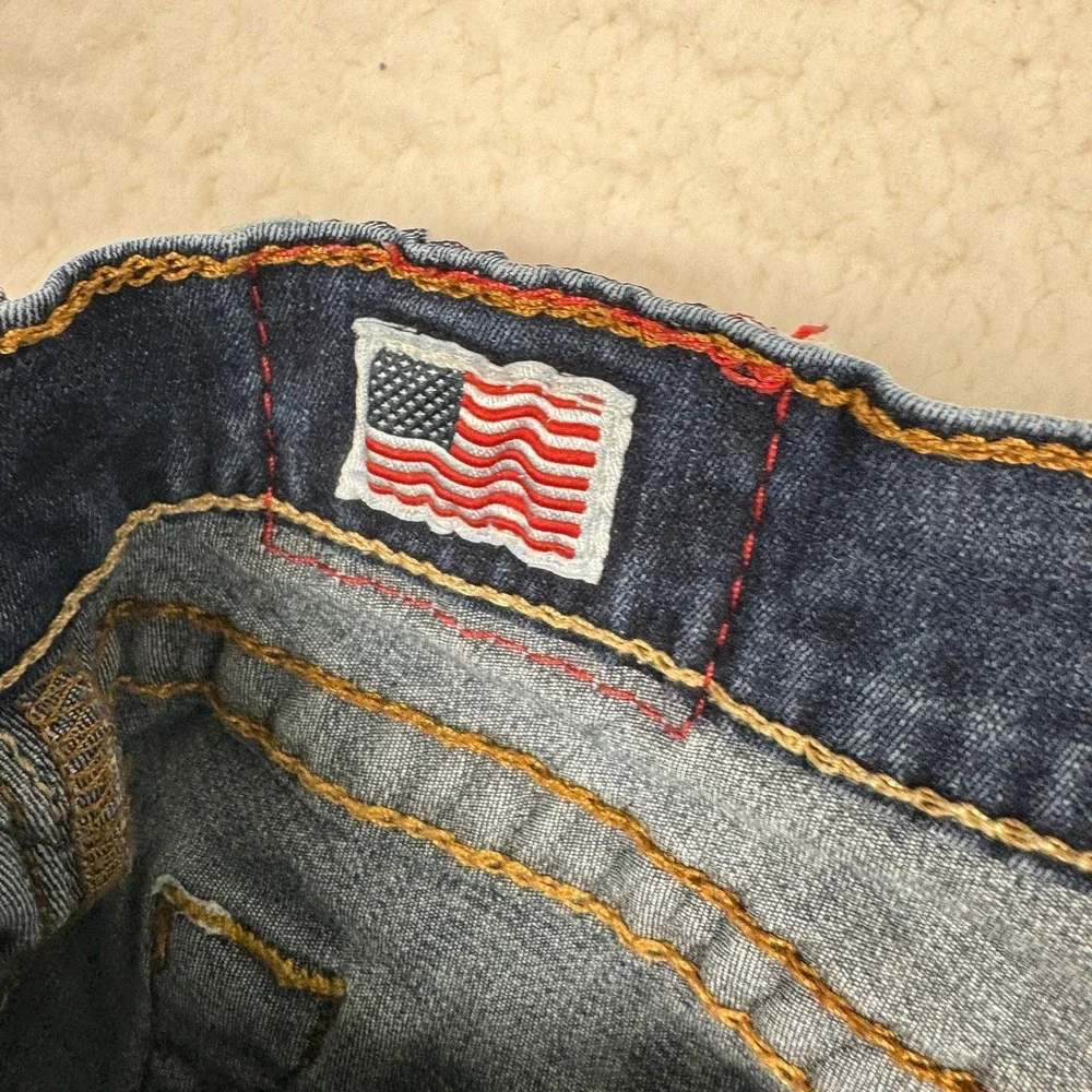 True Religion‎ Jeans Women 29 Casey Skinny Stretch Dark Wash USA Made Blue Denim